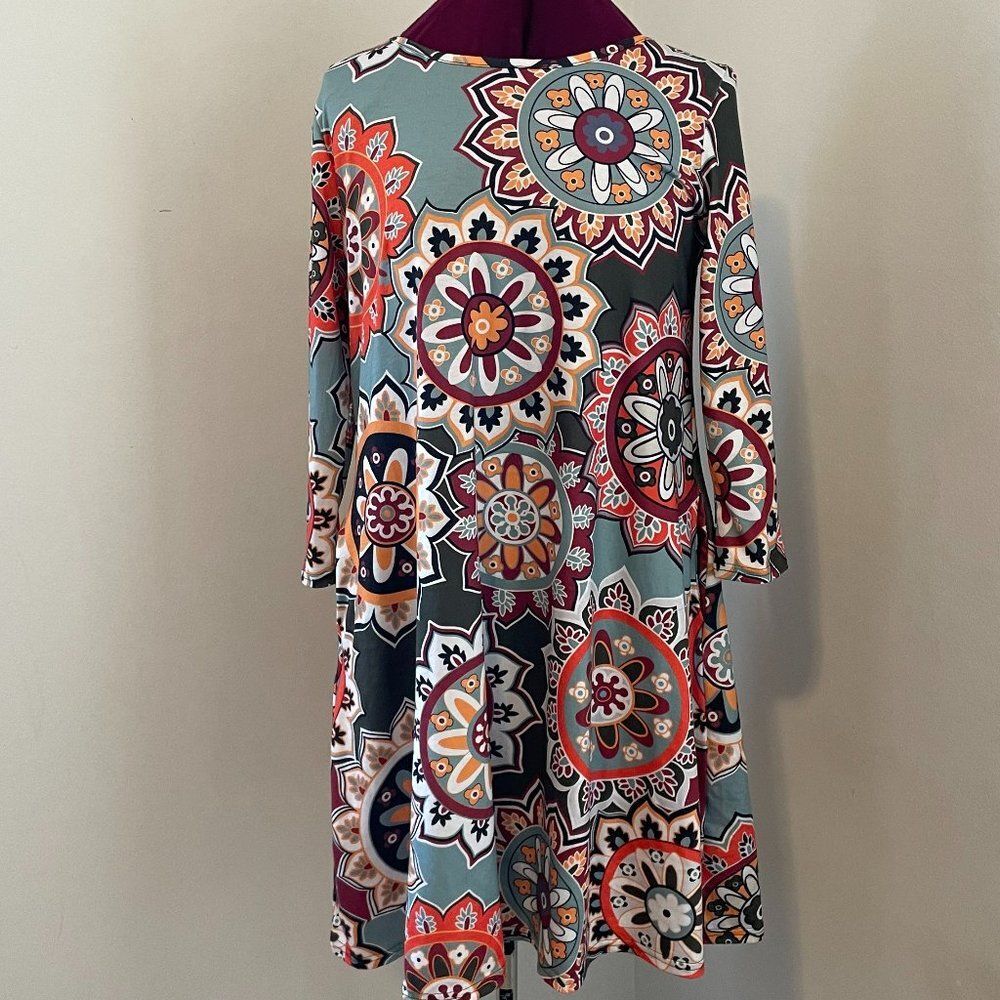 Women Floral Multi Color Dress/Tunic Size Medium